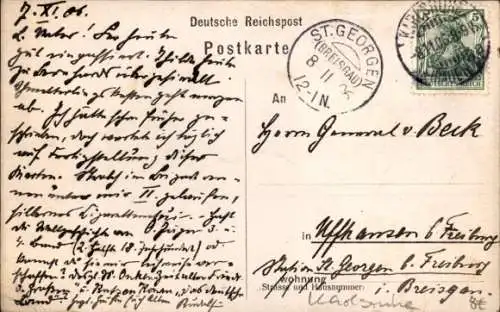 Ak Deutscher Soldat zu Pferde, Kaiserzeit, Jahr 1906