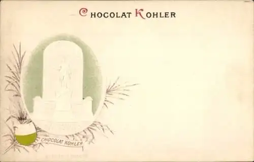 Präge Litho Kanton Waadt, Denkmal, Werbung, Chocolat Kohler