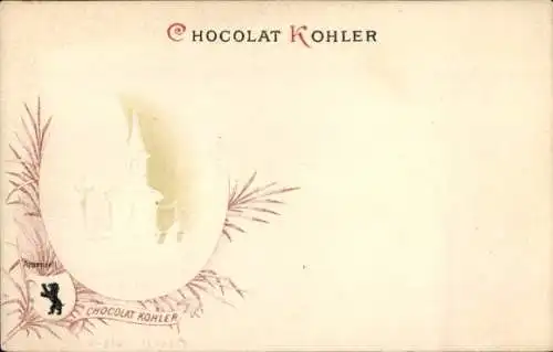 Präge Litho Kanton Appenzell Außerrhoden, Denkmal, Werbung, Chocolat Kohler