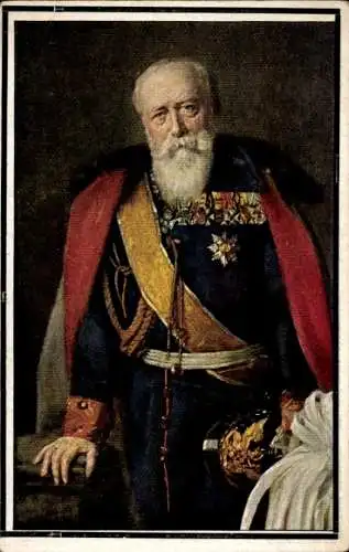 Künstler Ak Propheter, Otto, Großherzog Friedrich von Baden, Portrait, Uniform, Orden