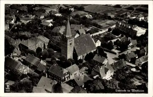 Ak Lübbecke in Westfalen, Luftaufnahme