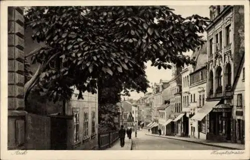 Ak Aš Asch Region Karlsbad, Hauptstraße