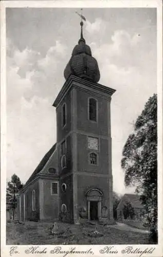 Ak Burgkemnitz Muldestausee in Sachsen Anhalt, Evangelische Kirche