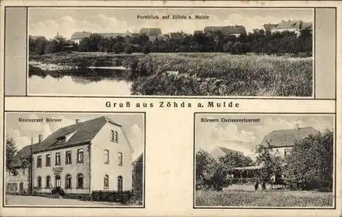 Ak Zöhda Grimma in Sachsen, Restaurant Börner