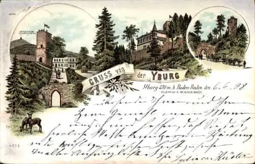 Litho Steinbach Baden Baden, Yburg