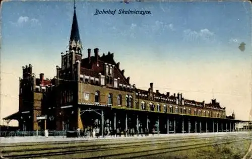 Ak Skalmierzyce Alt Skalmierschütz Posen, Bahnhof