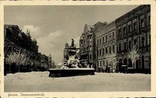 Ak Gniezno Gnesen Posen, Tremessenerstraße