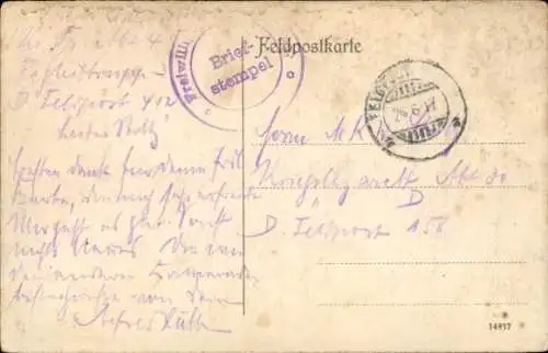 Ak Lille Nord, zerstörte Häuser, Trümmer