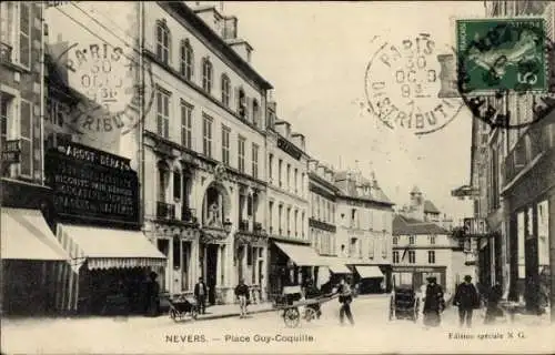 Ak Nevers Nièvre, Platz Guy Coquille