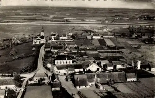 Ak Monétay sur Allier, Gesamtansicht, Luftaufnahme