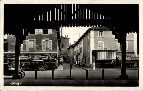 Ak Chatillon sur Chalaronne AIn, Rue Victor Hugo, Geschäfte