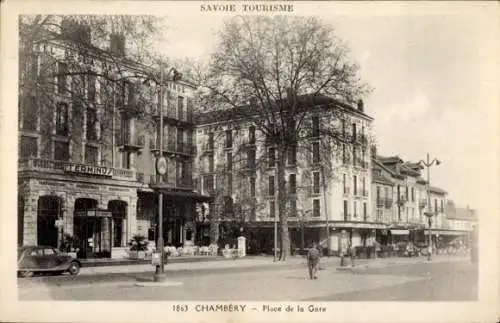 Ak Chambery Savoie, Bahnhofsplatz