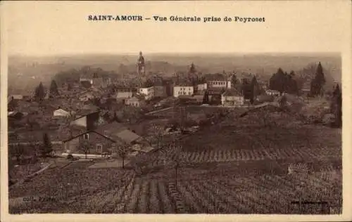 Ak Saint Amour Jura, Vue generale prise de Peyroset