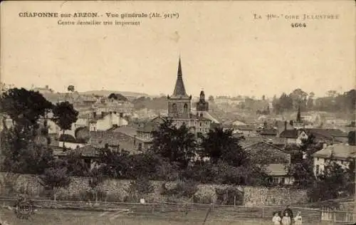 Ak Craponne sur Arzon Haute-Loire, Vue générale