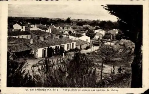 Ak Oléron Charente Maritime, Vue generale de Domino aux environs de Cheray