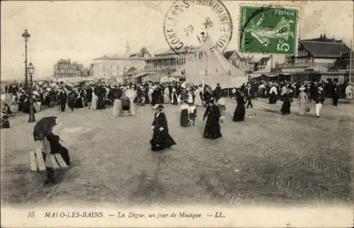 Ak Malo les Bains Nord, Digue, Un jour de Musique