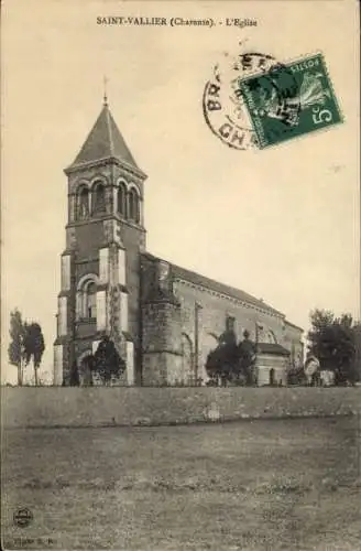 Ak Saint Vallier Charente, Kirche