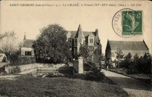 Ak Saint Georges Loir et Cher, la Chaise, le Prieure