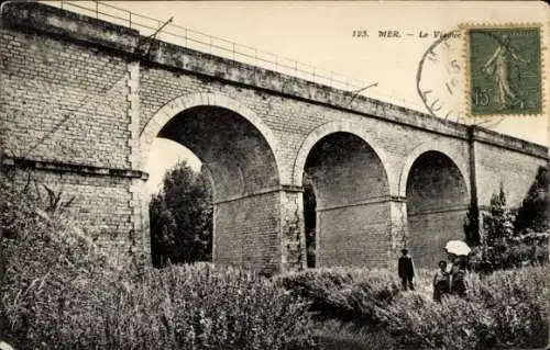 Ak Mer Loir et Cher, le Viaduc