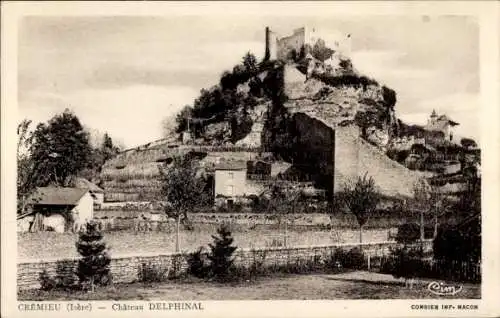 Ak Crémieu Isère, Chateau Delphinal