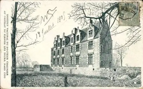 Ak Plessis lès Tours Indre et Loire, Schloss, Institut Vaccinal du Docteur Chaumier