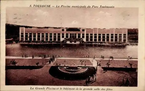 Ak Toulouse Haute Garonne, La Piscine municipale du Parc Toulousain