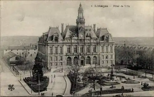 Ak Limoges Haute Vienne, Rathaus