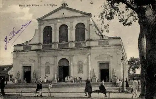 Ak Pointe a Pitre Guadeloupe, Kirche