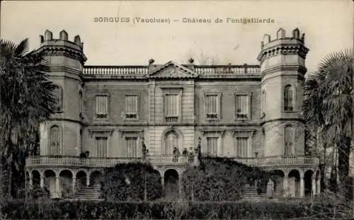 Ak Sorgues Vaucluse, Chateau de Fontgaillarde