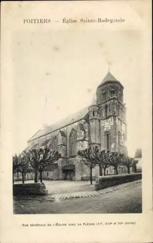 Ak Poitiers Vienne, Eglise Sainte-Radegonde