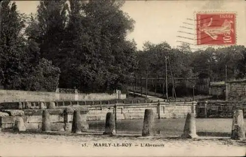 Ak Marly le Roi Yvelines, L'Abreuvoir