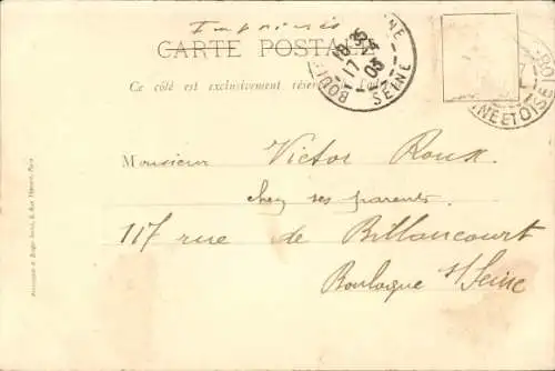 Ak Marly le Roi Yvelines, Porte d'Entree du Parc