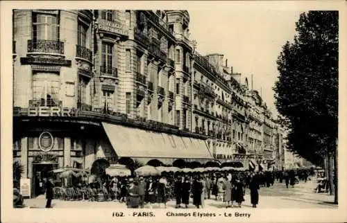 Ak Paris VIIIe Élysée, Champs-Elysées, Le Berry