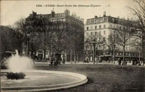 Ak Paris VIIIe Élysée, Rond-Point des Champs-Elysées