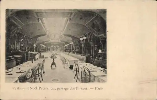 Ak Bourse de Paris II, Restaurant Noel Peters, Passage des Princes