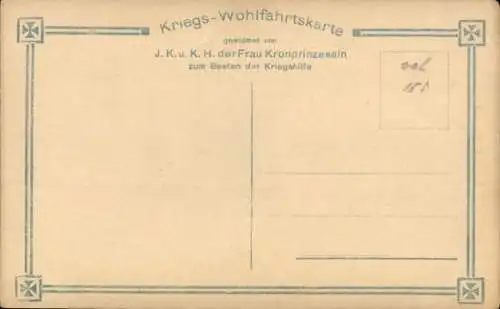 Ak Kronprinzessin Cecilie von Preußen, Portrait, Kriegshilfe 1915, NPG 5107