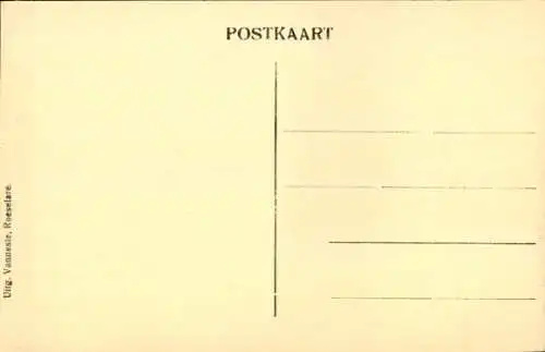 Ak Roeselare Roeselaere Rousselare Roulers Westflandern, Hafenbild, Frachter