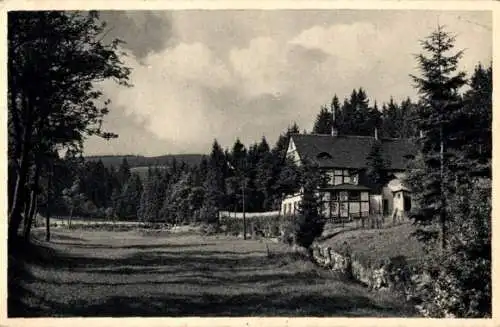 Ak Neudorf Sehmatal im Erzgebirge, Deutsche Jugendherberge an der Vierenstraße