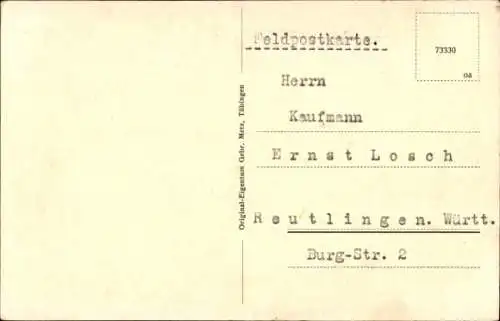 Ak Reutlingen in Württemberg, Burg Achalm, Totalansicht