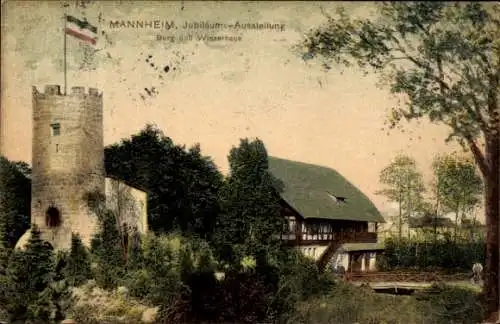 Ak Mannheim in Baden, Jubiläums-Ausstellung, Burg, Winzerhaus