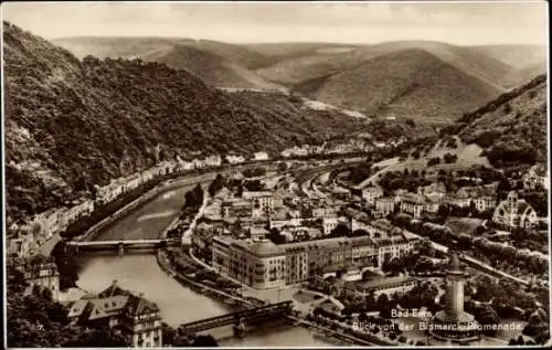 Ak Bad Ems an der Lahn, Totalansicht, Blick von der Bismarck-Promenade