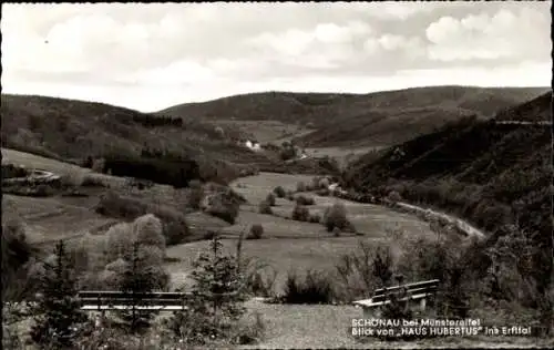 Ak Schönau Bad Münstereifel in Nordrhein Westfalen, Erfttal, Blick vom Haus Hubertus