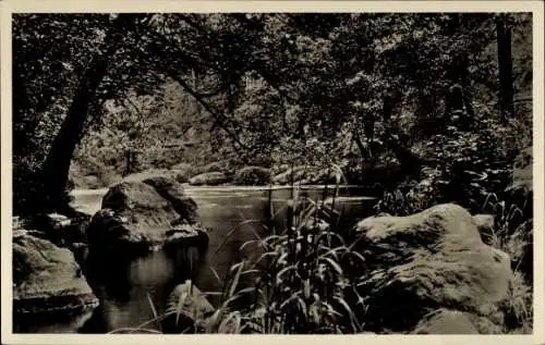 Ak Bad Blankenburg in Thüringen, Schwarzatal, Stimmungsbild