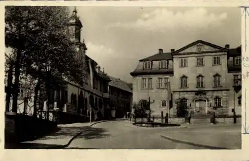 Ak Ilmenau in Thüringen, Marktplatz, Rathaus, altes Schloss