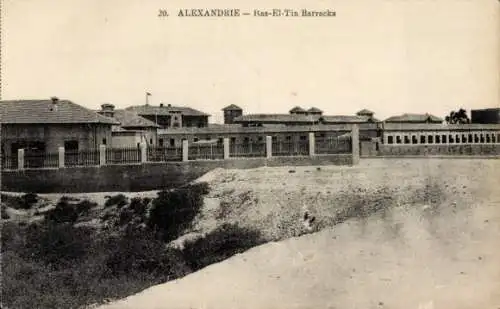 Ak Alexandria Ägypten, Ras-El-Tin-Kaserne