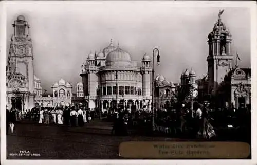 Ak London City England, Französisch-Britische Ausstellung 1908, Elite Gardens