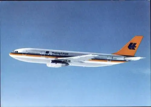 Ak Passagierflugzeug der Hapag Lloyd, Airbus A 300 B 4