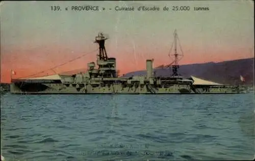 Ak Französisches Kriegsschiff Provence