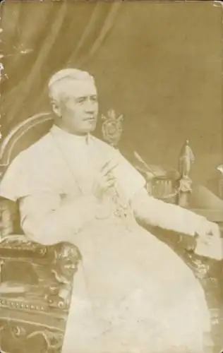 Foto Ak Papst Pius X., Porträt