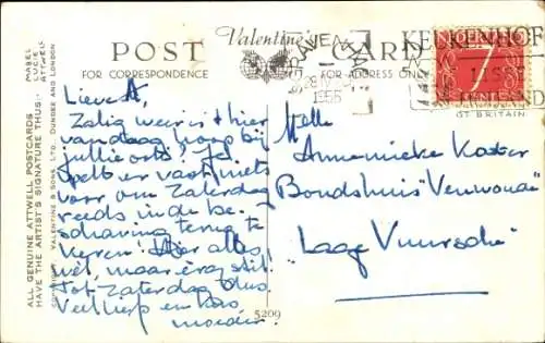 Künstler Ak Attwell, Mabel Lucie, You can't say I forgot to remember you